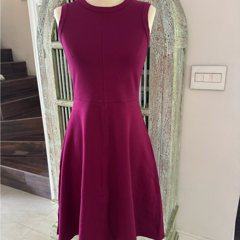 Banana Republic Sleeveless Magenta Midi Dress